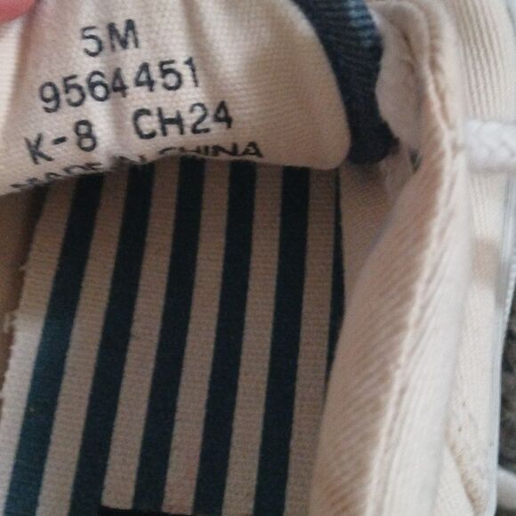 Sperry Top Siders Marine ivory color boat shoes Sz 5 EUC - Picture 10 of 11